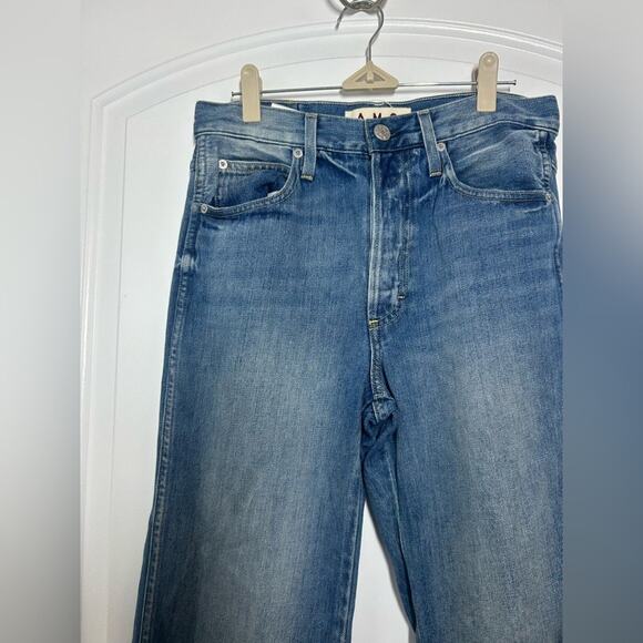 Amo Denim Womens Cora Denim Jean Straight Leg in Crescent chic 90s 100% cotton - Picture 8 of 12
